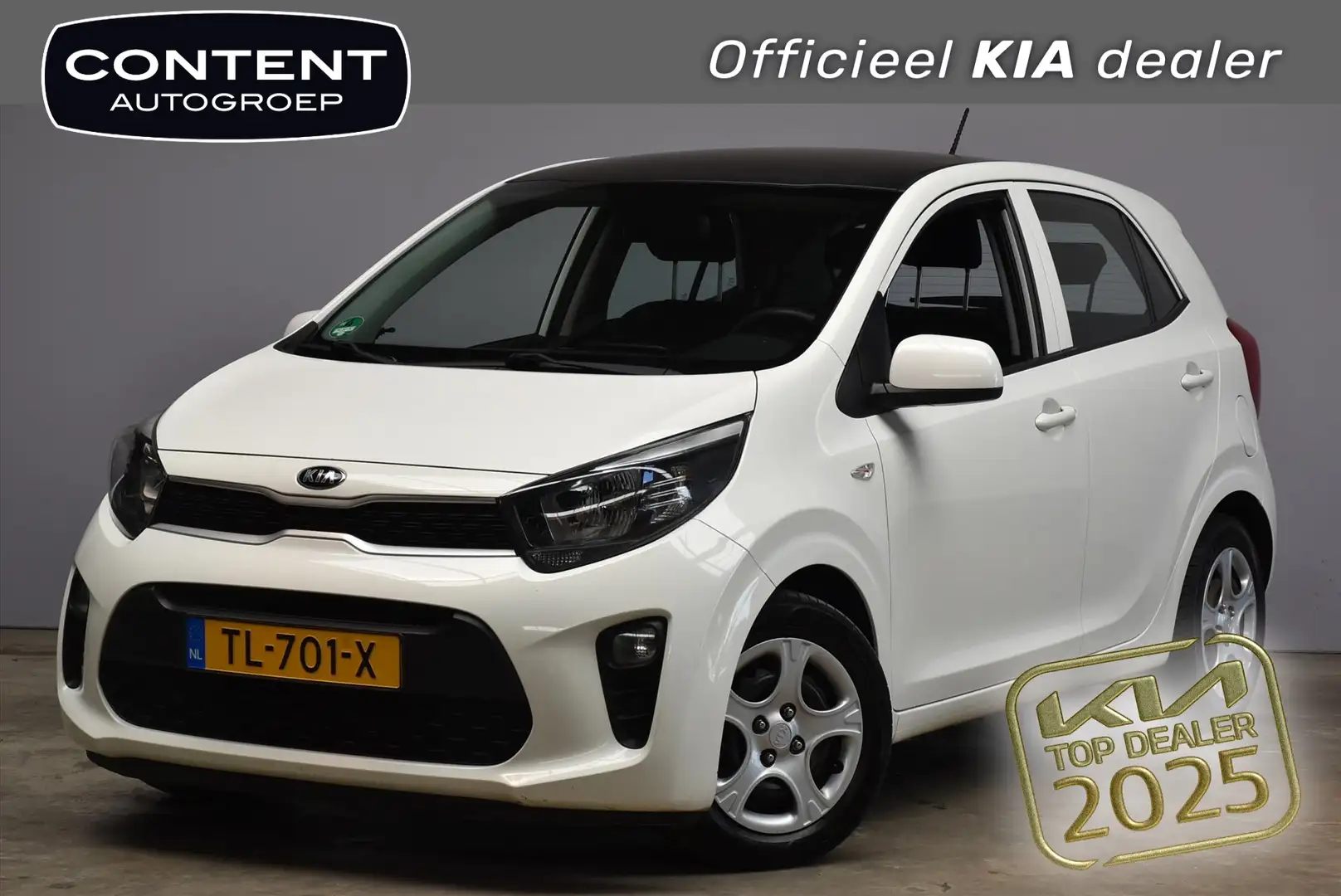 Kia Picanto 1.0i 67pk 4-zits EconomyPlusLine + BT Wit - 1