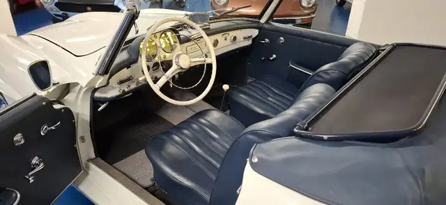 Mercedes-Benz 190 SL ***ASI TARGA ORO***BIANCA con PELLE BLU