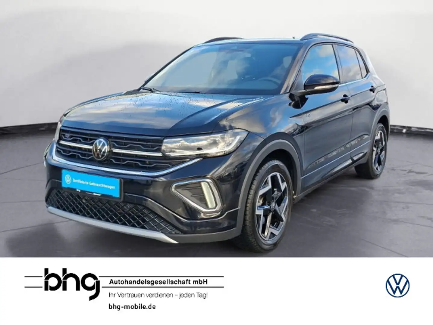 Volkswagen T-Cross 1.0 TSI DSG R-Line AHK Kamera ACC Assist Schwarz - 1