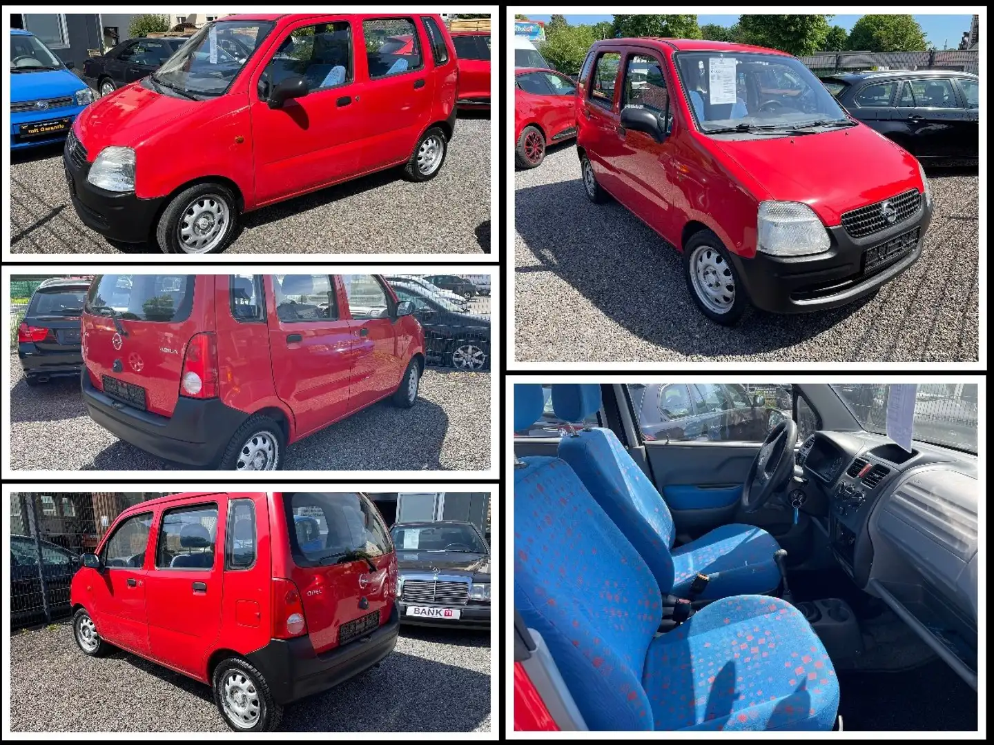 Opel Agila 1.0 12 V "nur 106.000 km" m. Service & TÜV NEU! Rouge - 1