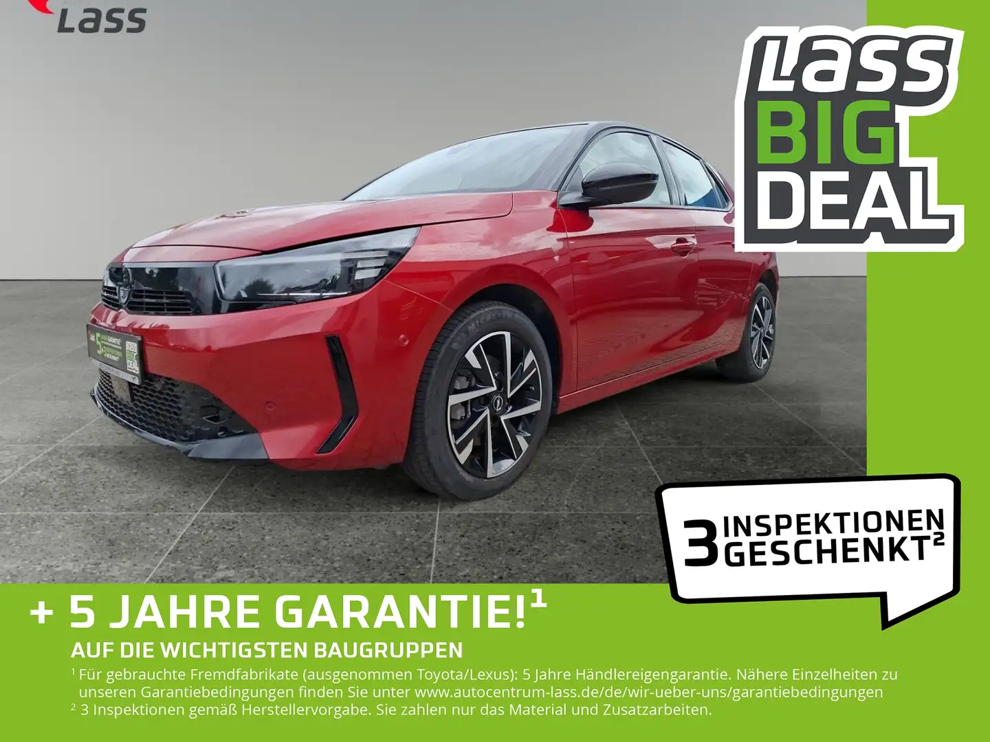 Opel Corsa F 1.2 Turbo GS +Tech-Paket+Voll-LED+Kamera Rosso - 1