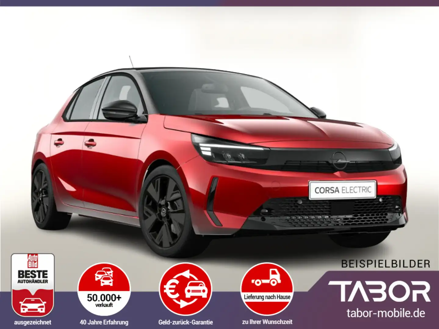 Opel Corsa-e -e 50kWh 136 YES OBC 16Z BiColor UVP-32%* Roşu - 1