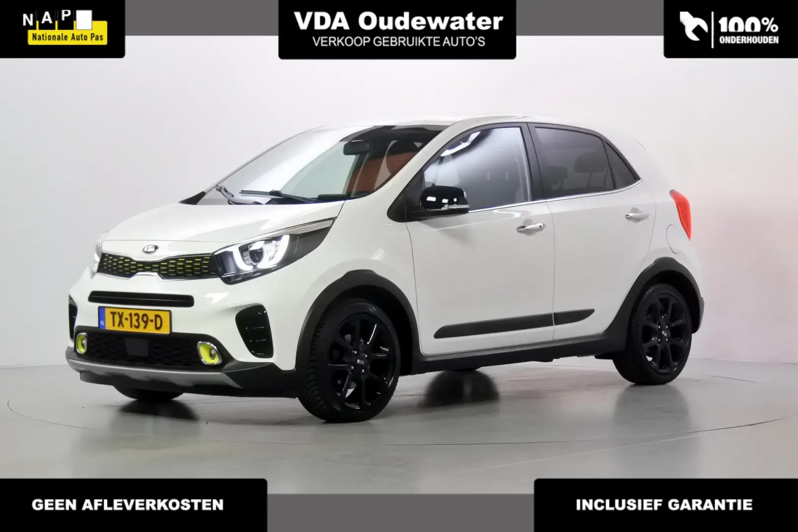 Kia Picanto 1.0 T-GDi 101pk X-Line LED Keyless CAM Cruise Clim Weiß - 1