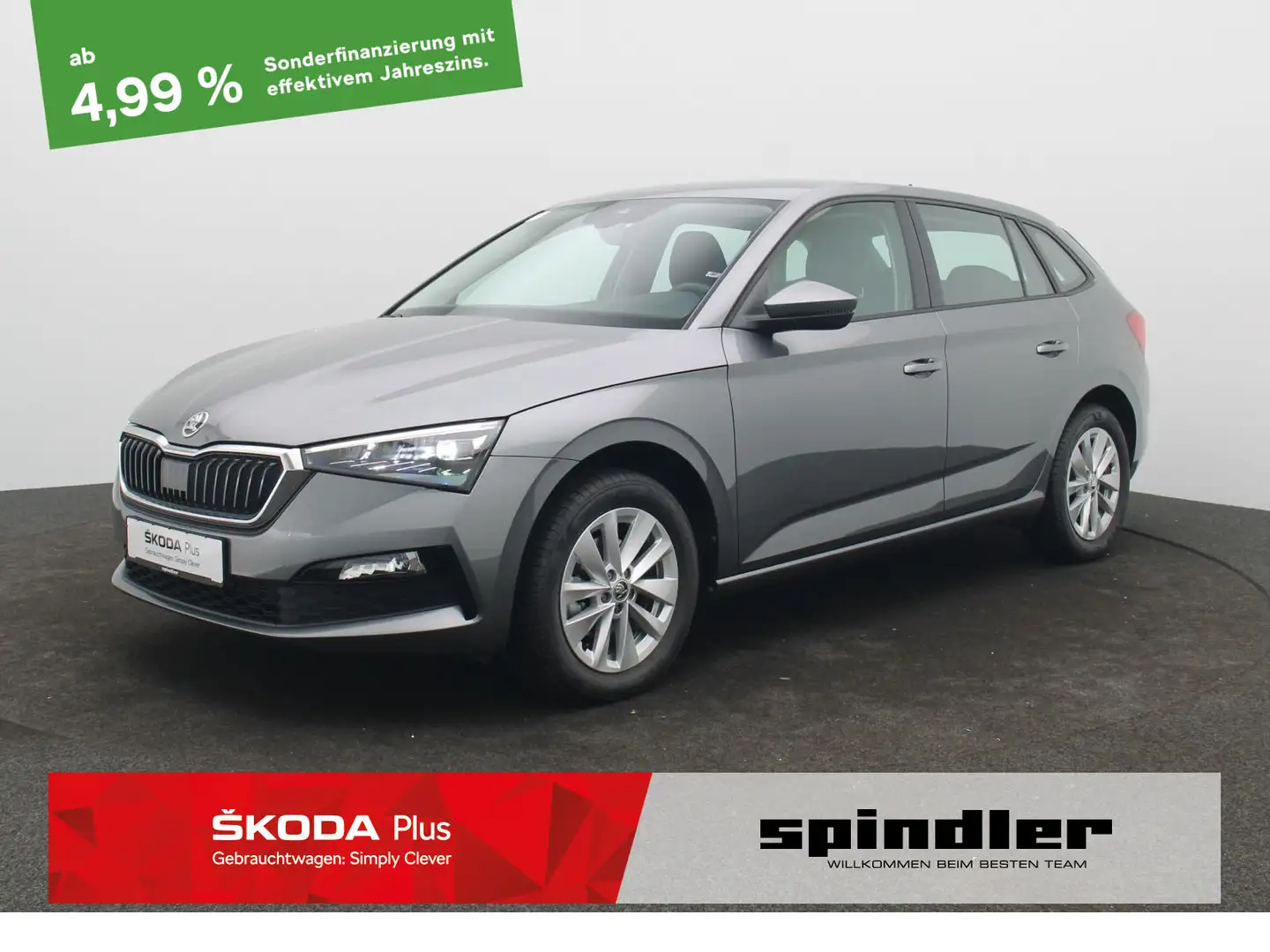 Skoda Scala Selection 1.5 TSI DSG / Navi,LED,SmartLink Gris - 1