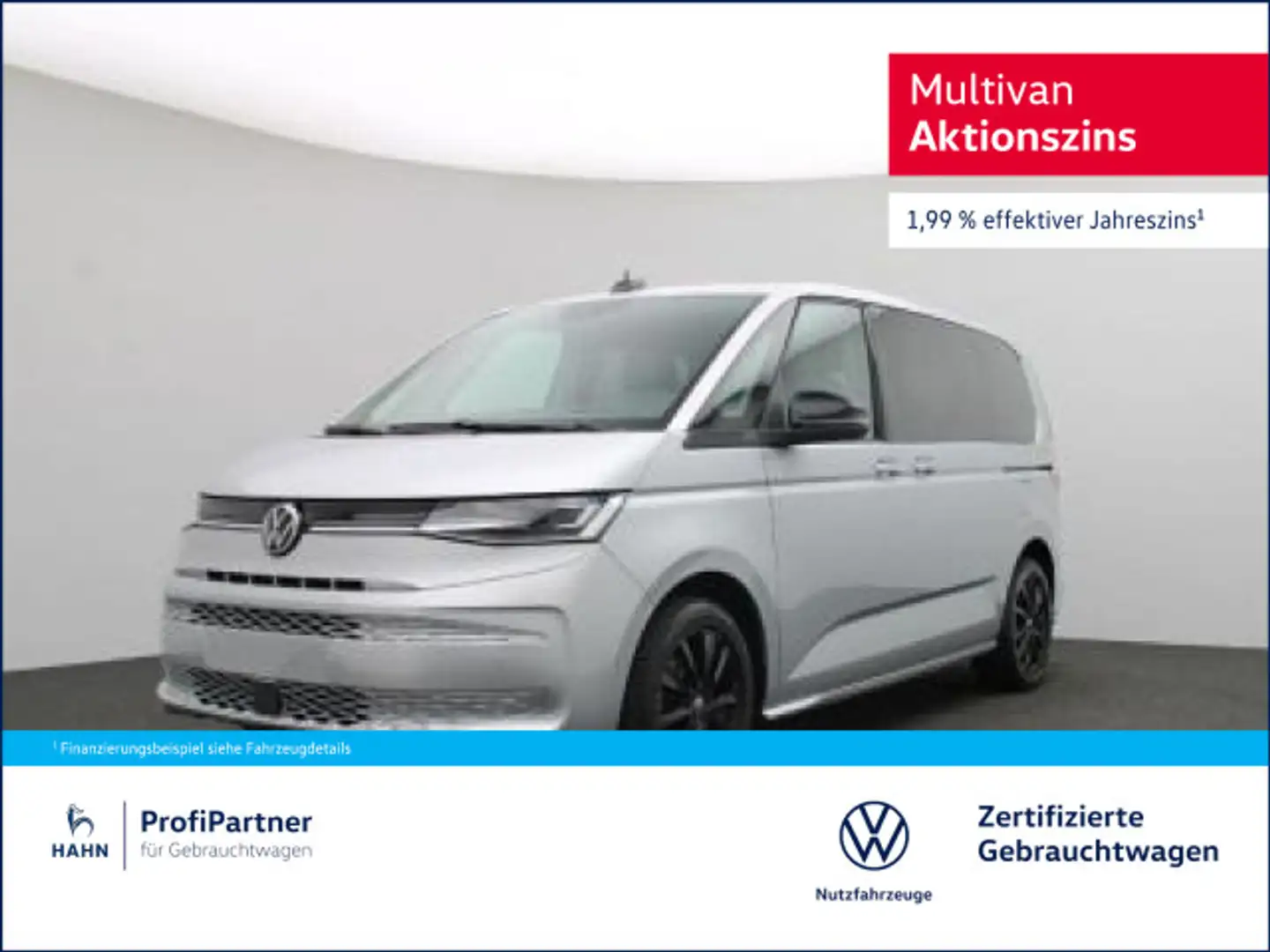 Volkswagen T7 Multivan Style 2,0TDI 110kW DSG GJR IQ HUD AHK N Silber - 1
