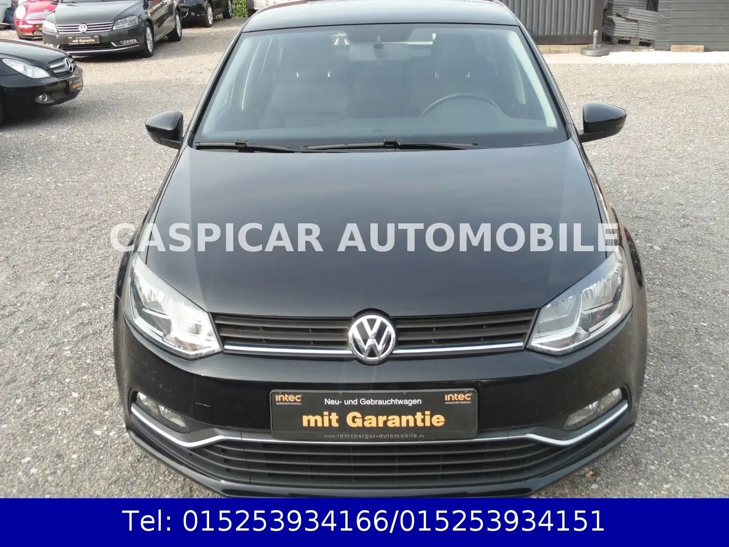Volkswagen Polo V 1,2 TSI BMT, KLIMA,8 FACH BEREIFT,1.HAND Zwart - 2