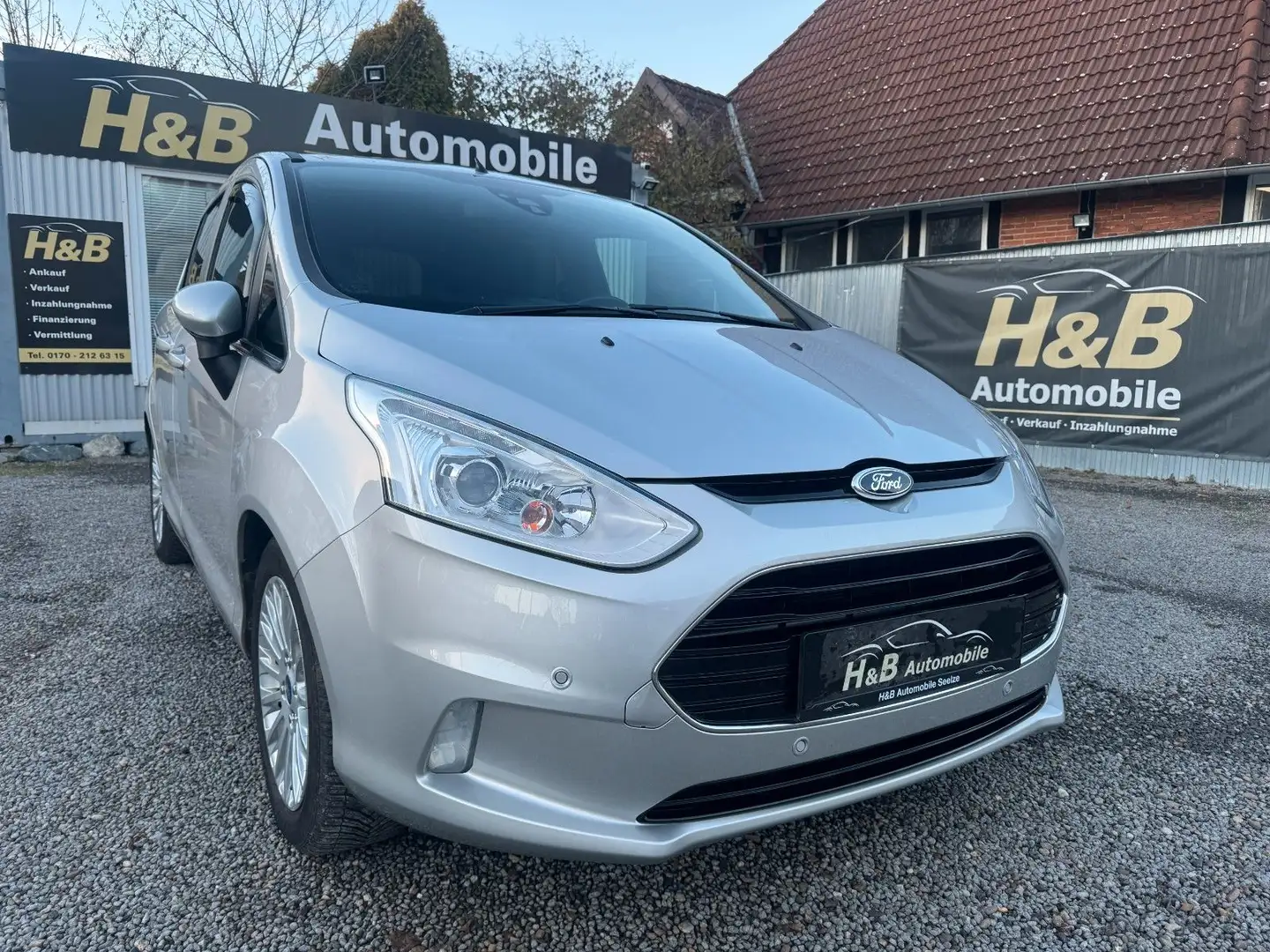 Ford B-Max 1.6 Titanium*AUTOMATIK*2.HAND*SHZ*AHK* Silber - 1