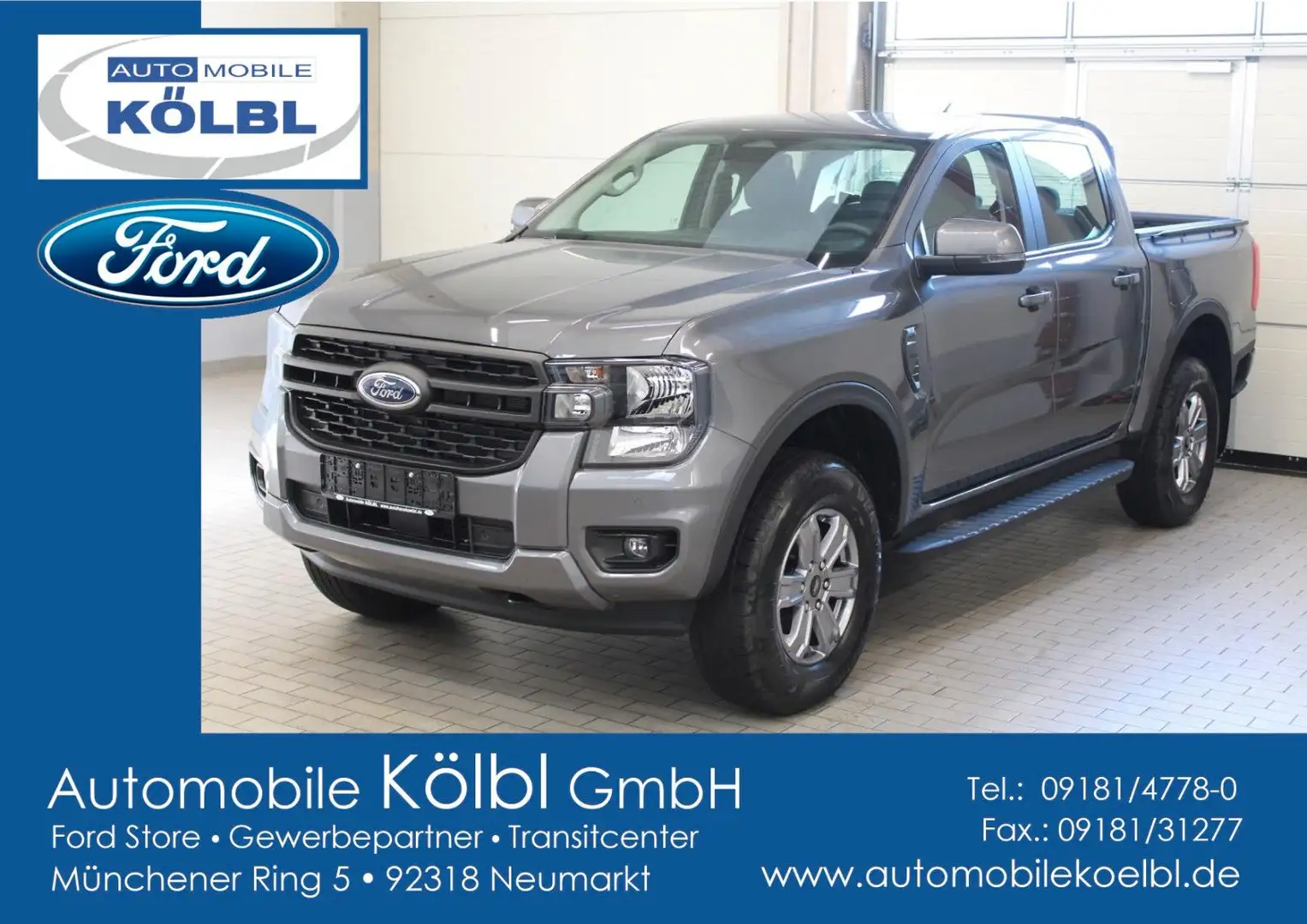 Ford Ranger XLT DoKa 2.0 EcoBlue, AHK/iACC/NAVI/SHZ Gris - 1