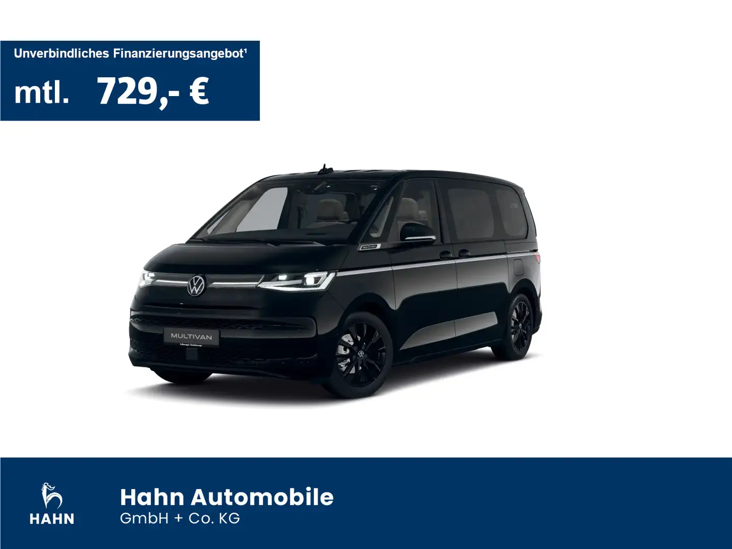 Volkswagen T7 Multivan 2.0TDI DSG Style Matrix Standh AHK 360° Schwarz - 1