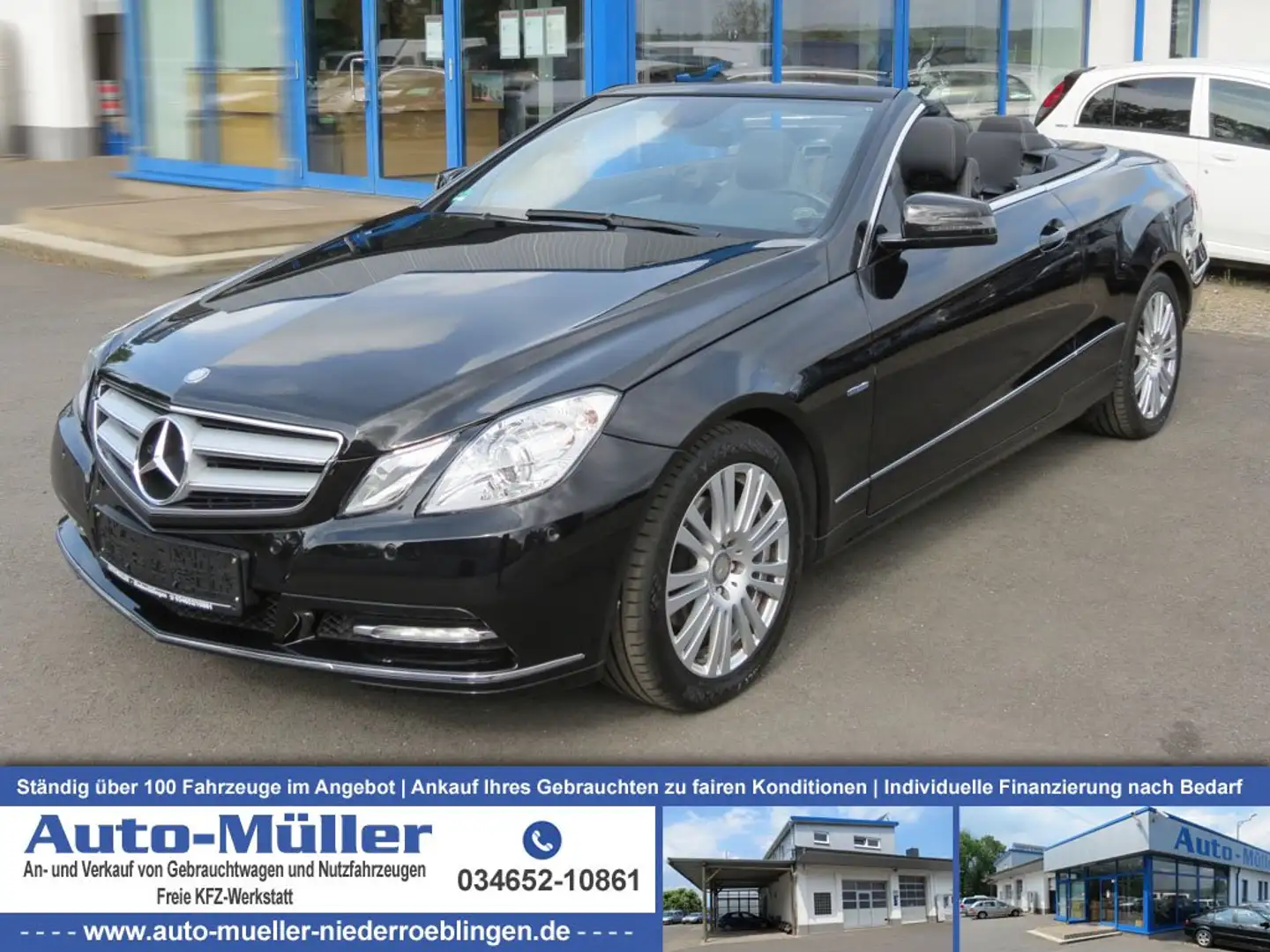 Mercedes-Benz E 200 Cabrio CGI BlueEfficiency Scheckheft Leder Nero - 1