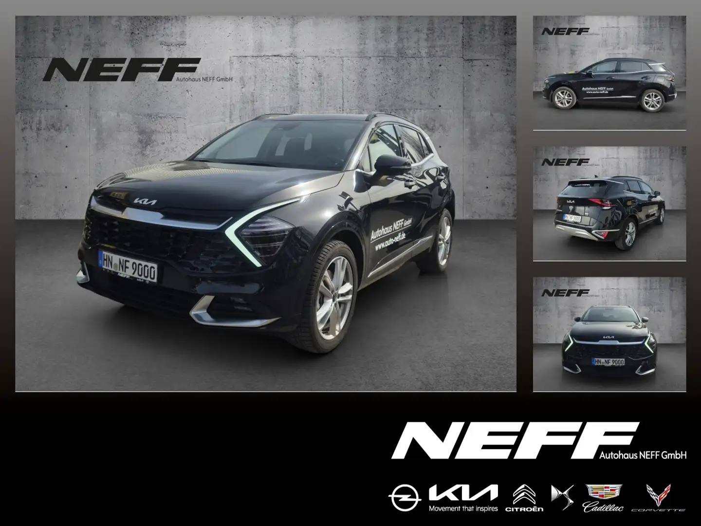 Kia Sportage 1.6 T-GDI Spirit ACC FLA KAM LM Schwarz - 1