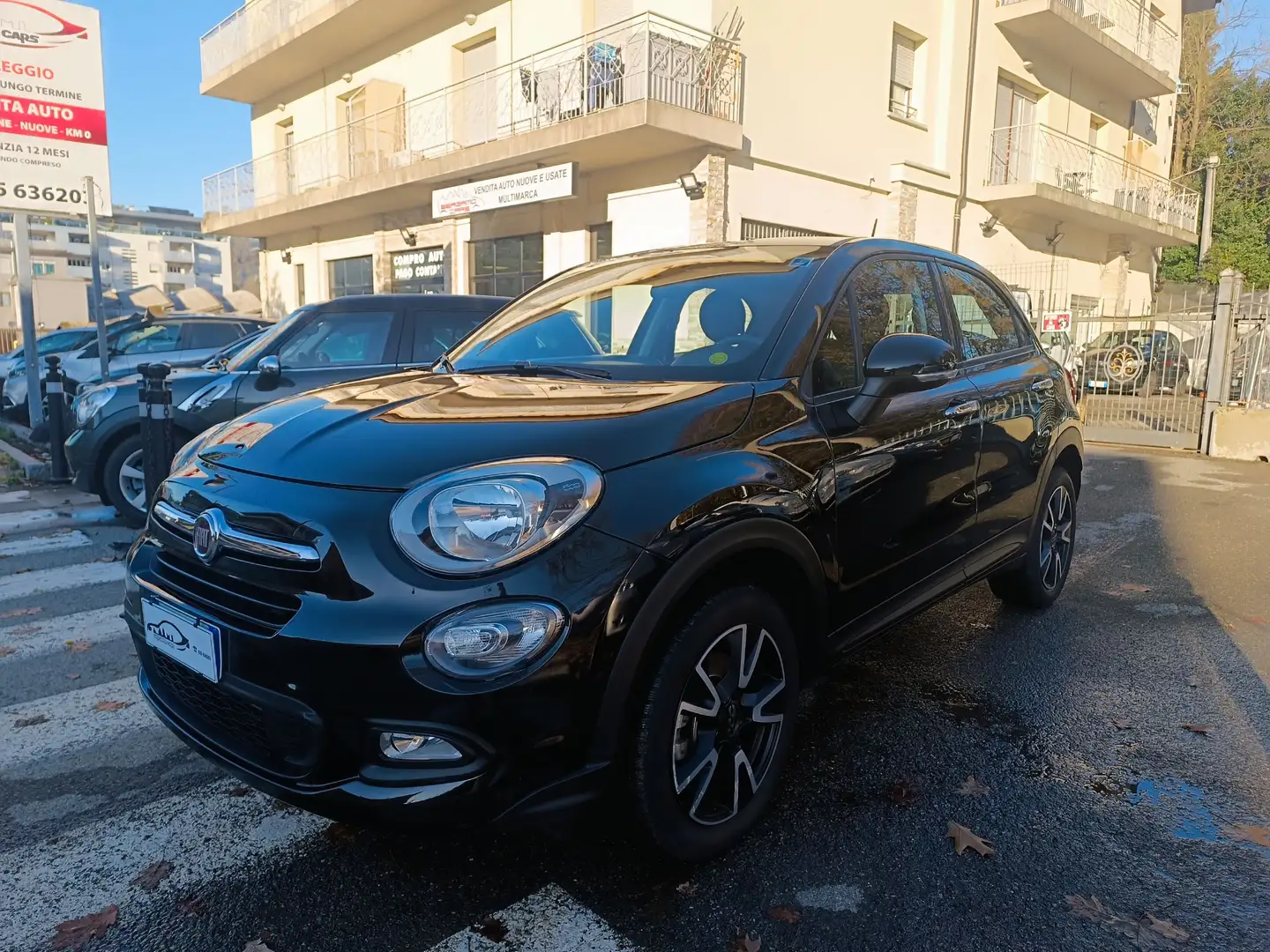 Fiat 500X 1.4 DCT AUTOMATICA SPORT NAVIGATORE KM CERTIFICATI Zwart - 1