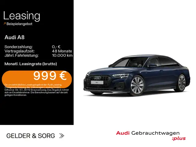 Audi A8 Lang 60 TFSIe qu. S line Ruhes*TVFond*Allradl