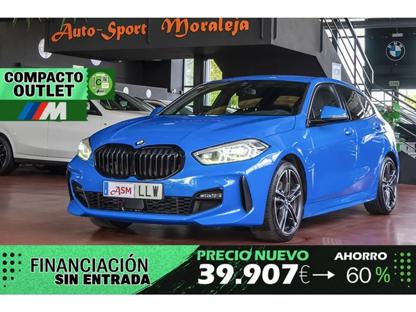 BMW 118 118dA Bleu - 1