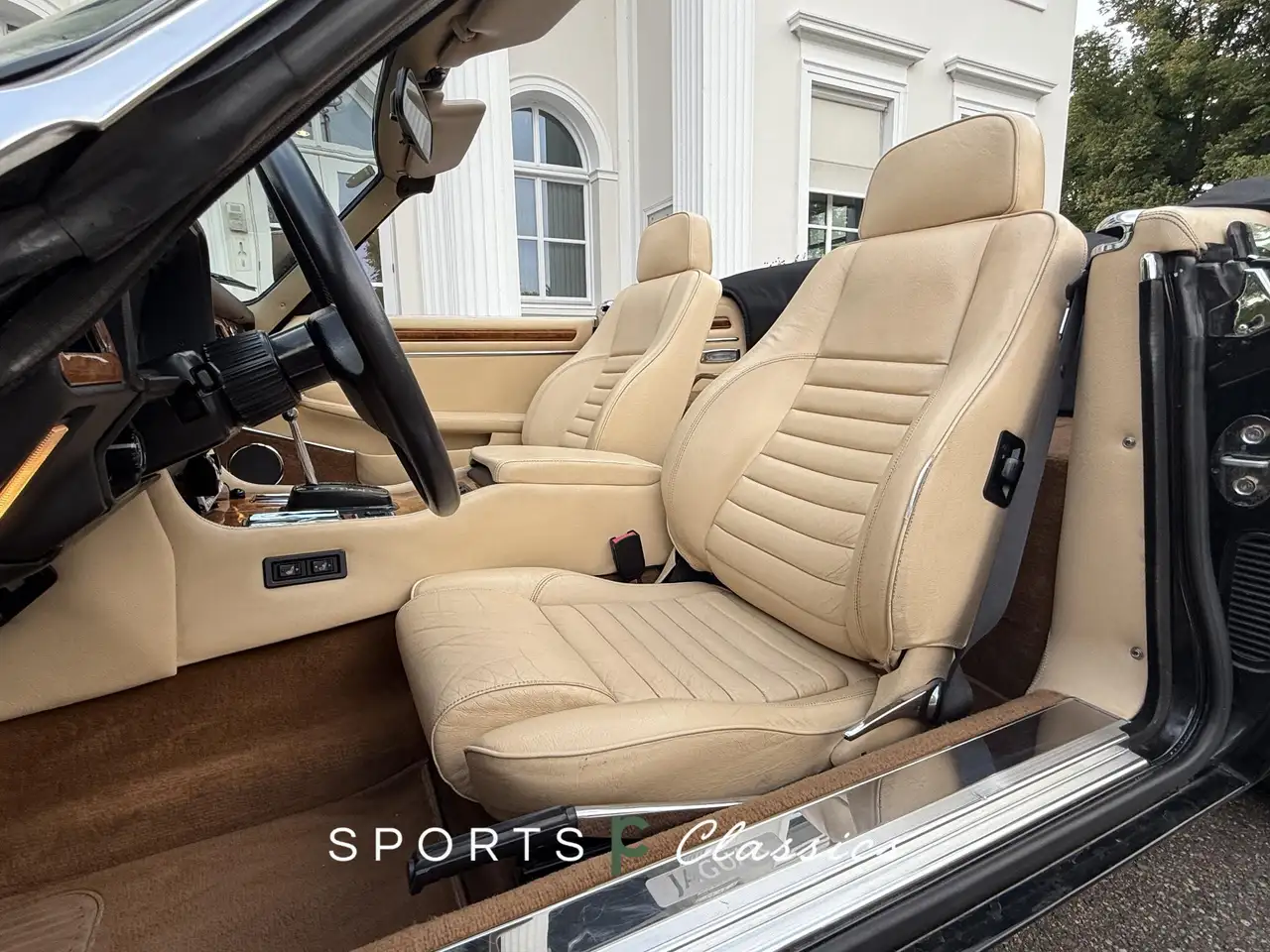 Jaguar XJS V12 convertible 5.3L EU Auto Pionolak zwart beige, foto 11