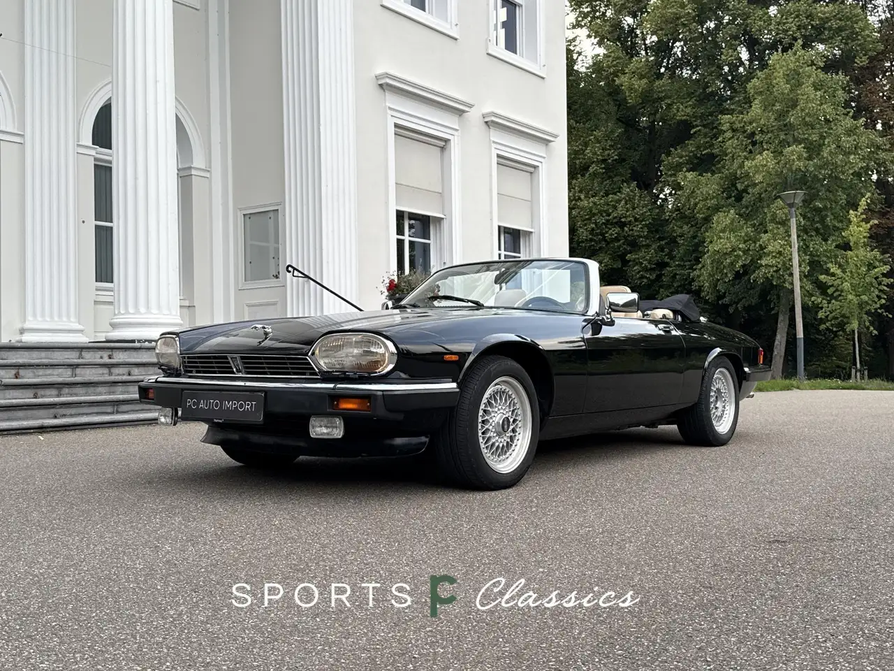 Jaguar XJS V12 convertible 5.3L EU Auto Pionolak zwart beige, foto 3