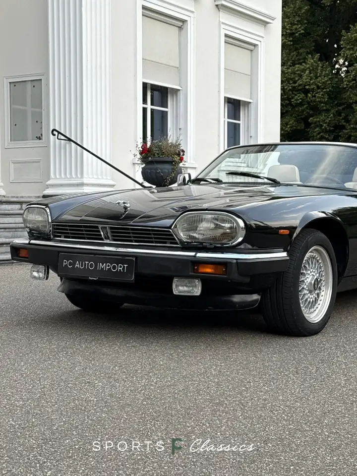 Jaguar XJS V12 convertible 5.3L EU Auto Pionolak zwart beige, foto 7
