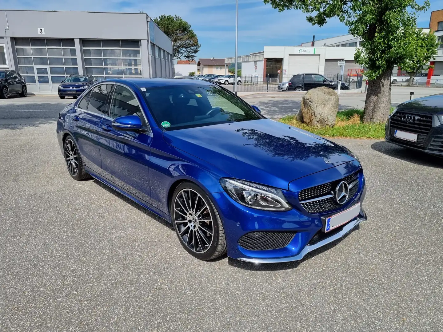 Mercedes-Benz C 200 d AMG Line Aut. - 1.Besitz Blau - 1