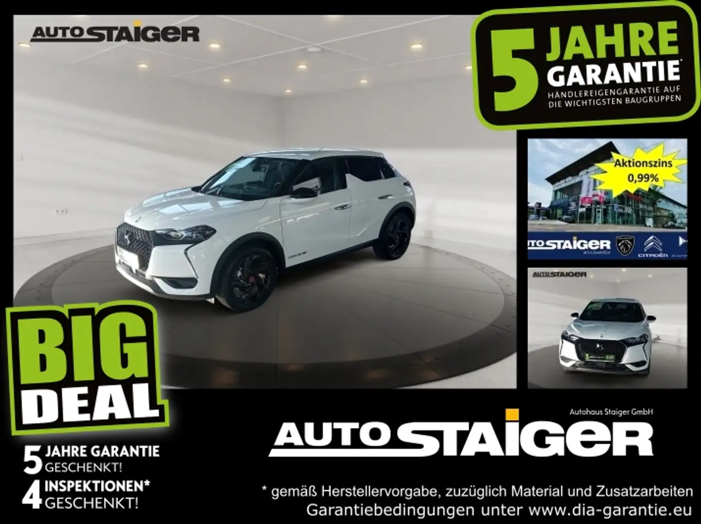 DS Automobiles DS 3 Crossback DS3 Crossback E-Tense Performance Line + Weiß - 1