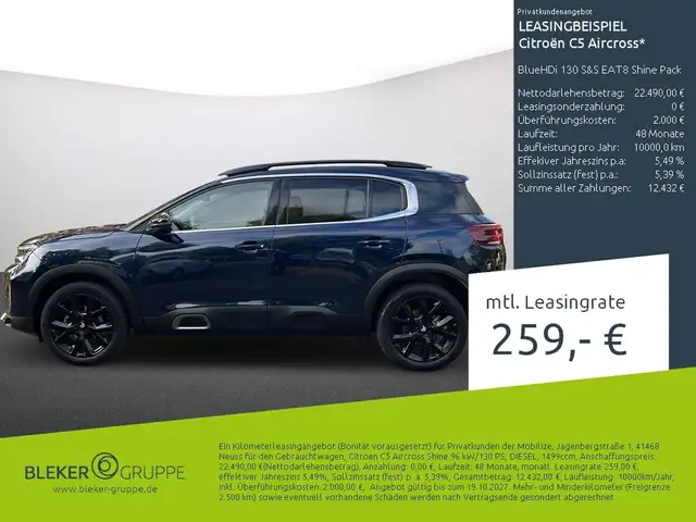 Citroën C5 Aircross BlueHDi 130 S&S EAT8 Shine Pack
