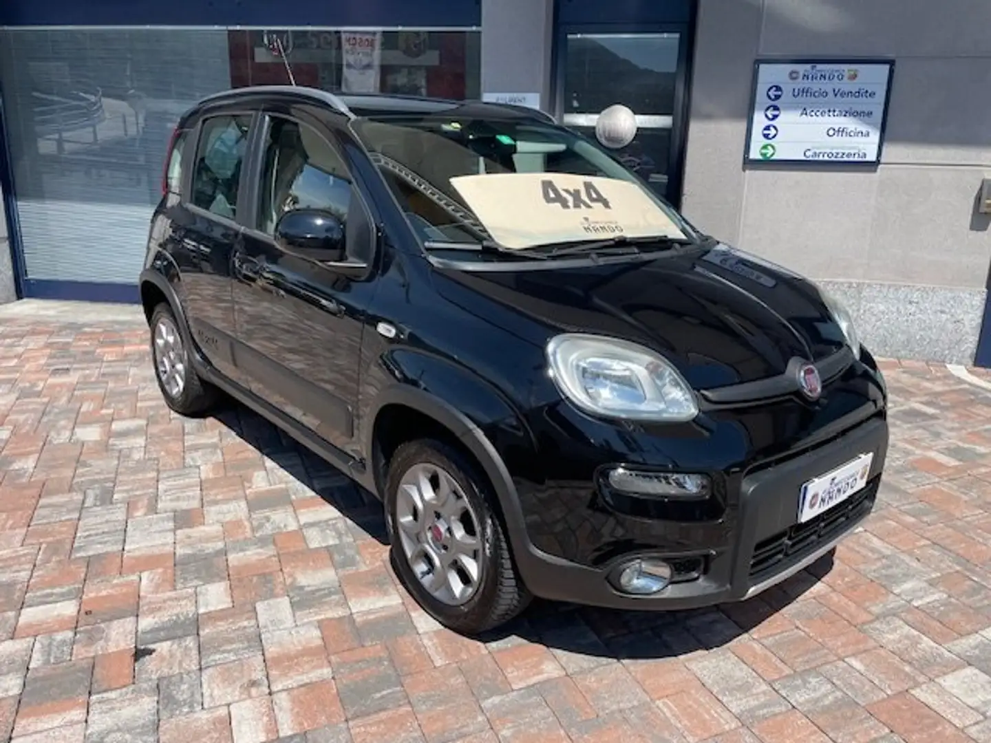 Fiat Panda Panda 1.3 mjt 16v 4x4 75cv Zwart - 2