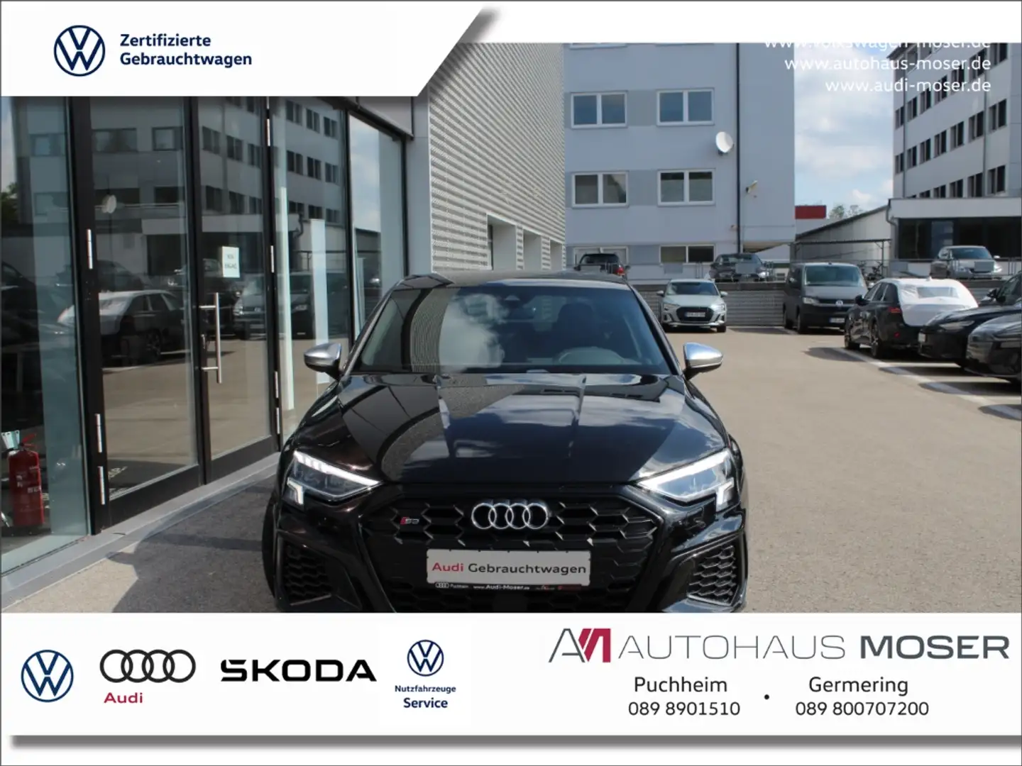 Audi S3 Lim. 2.0 TFSI qu.S-tr. Navi*Pano*B&O*Black*1HD!!! Zwart - 1