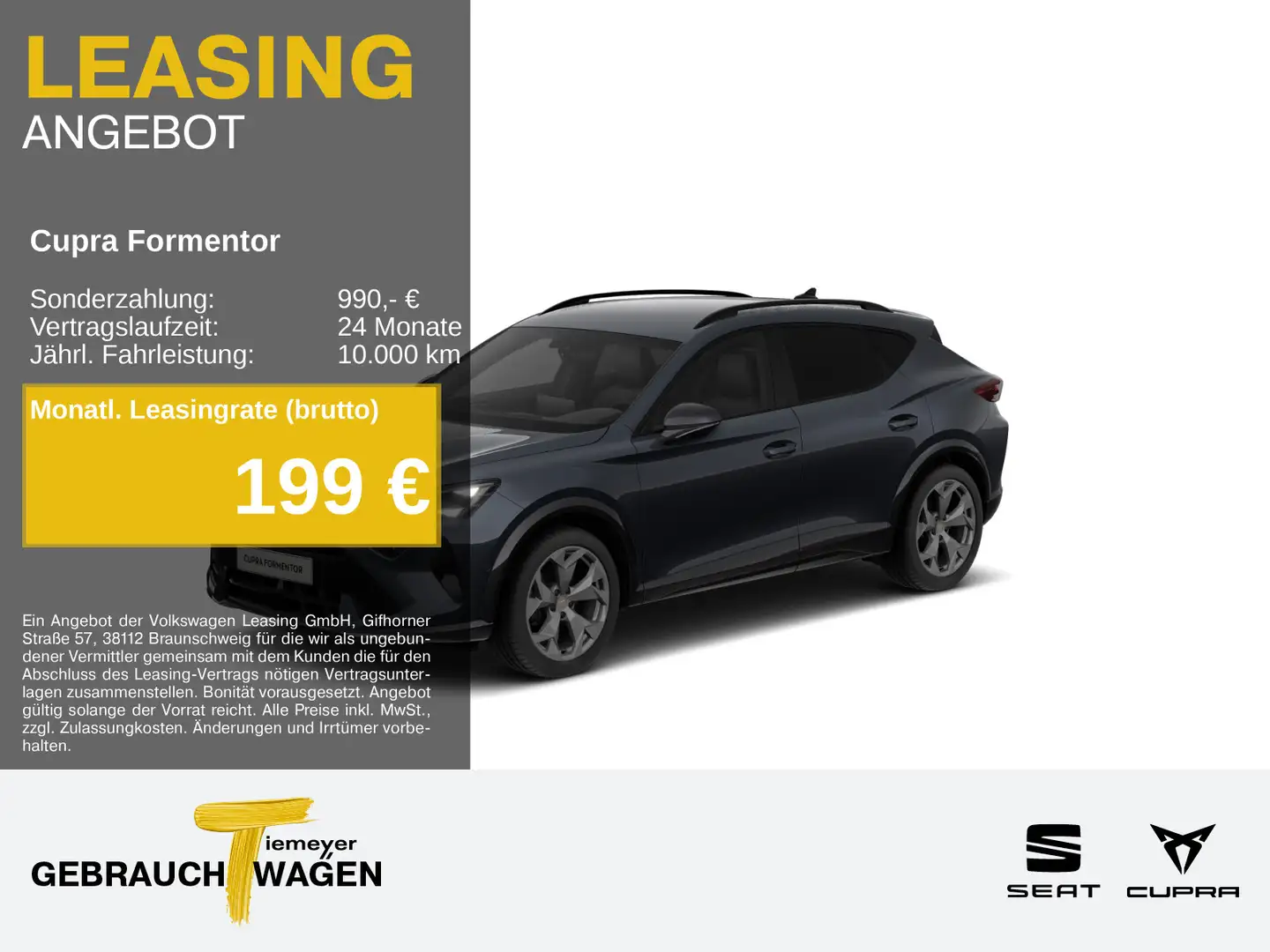 CUPRA Formentor 1.5 eTSI DSG SIDE-ASSIST SUPERSPORT 36 Grau - 1