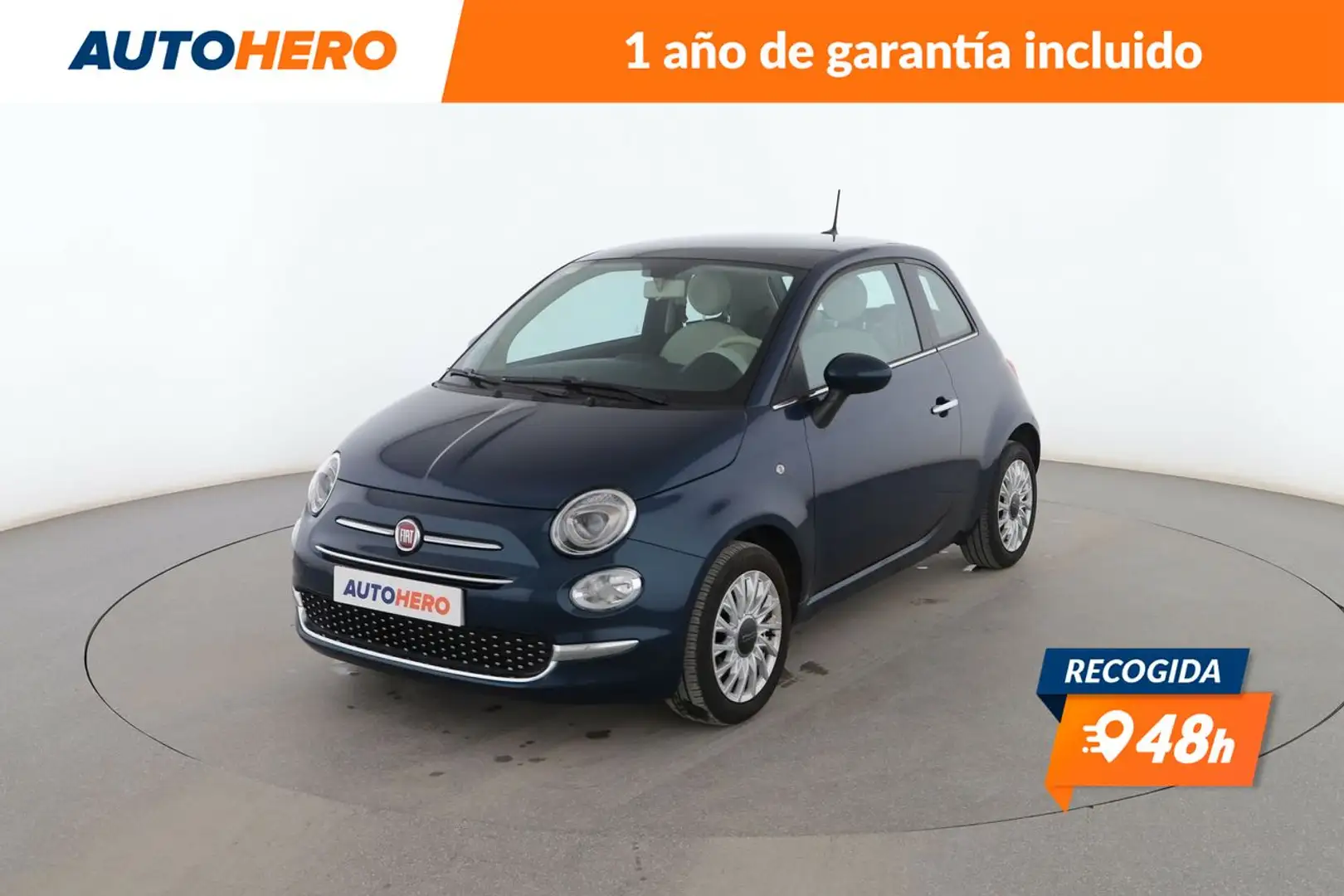 Fiat 500 1.2 Lounge Azul - 1