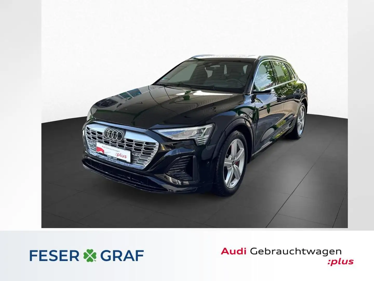 Audi Q8 e-tron S line 55 qu. ACC+B&O+HEADUP+PANO Schwarz - 1