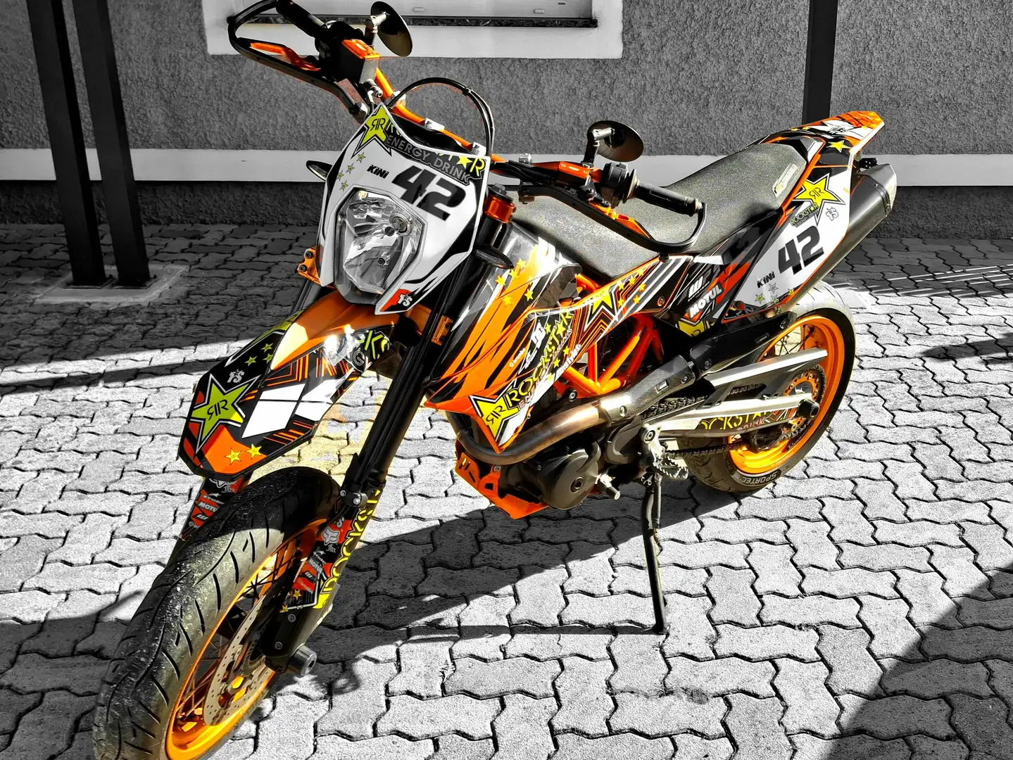 KTM 690 SMC R KTM 690 SMCR "Rockstar-MX" Supermoto Orange - 2