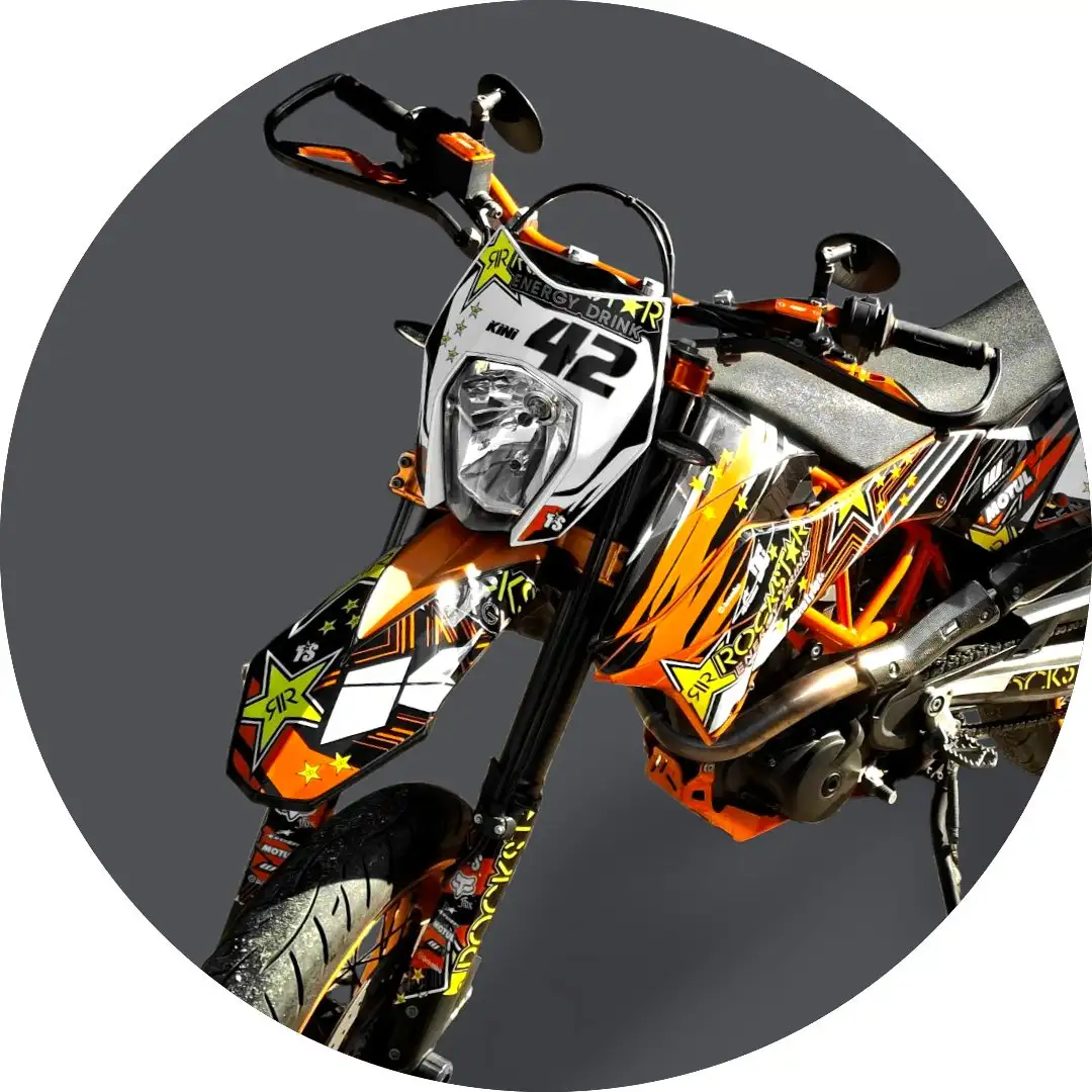 KTM 690 SMC R KTM 690 SMCR "Rockstar-MX" Supermoto Orange - 1
