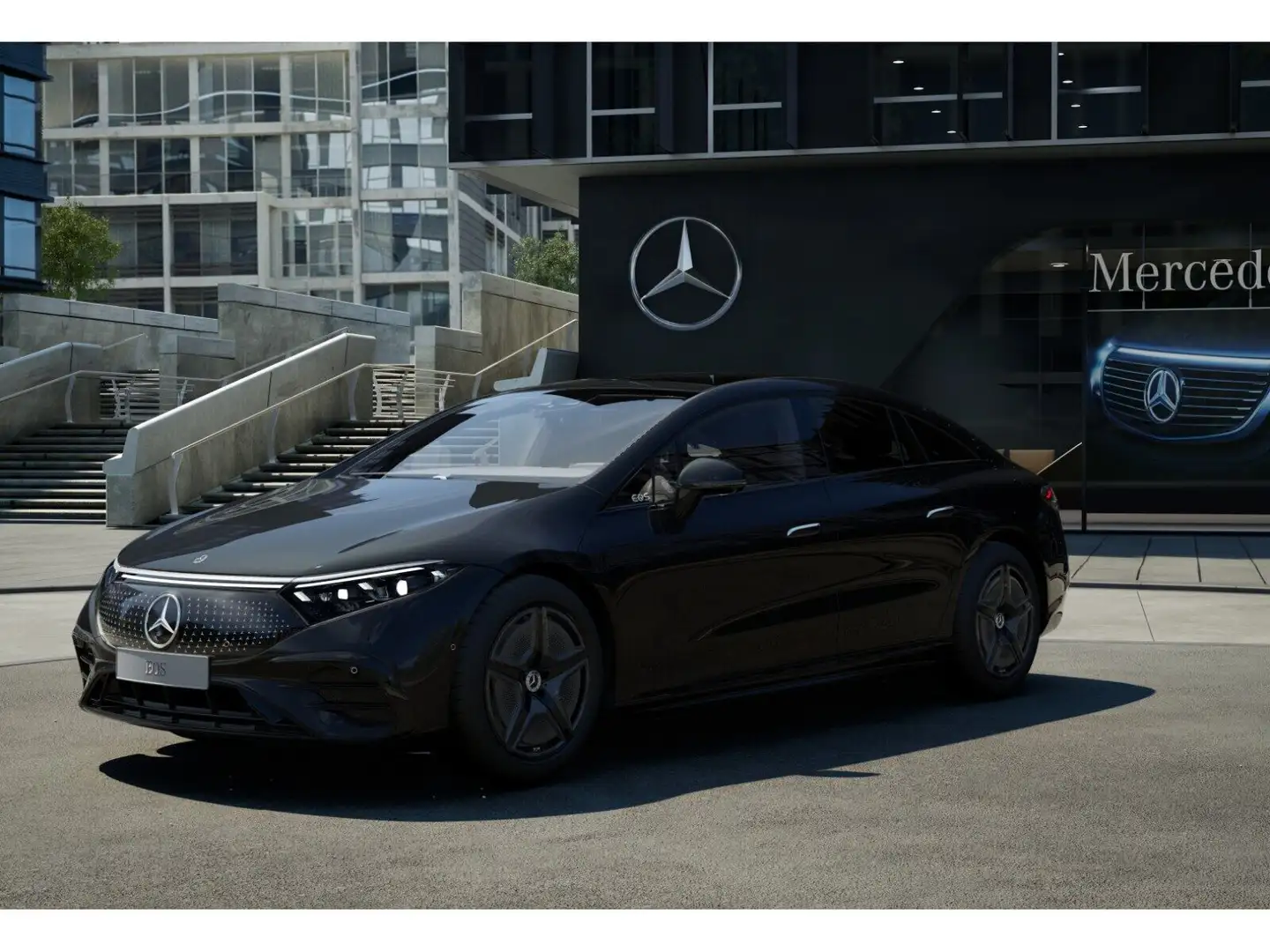 Mercedes-Benz EQS 450+ AMG+MBUX+Memory+Night+Ambiente+CarPlay Schwarz - 2