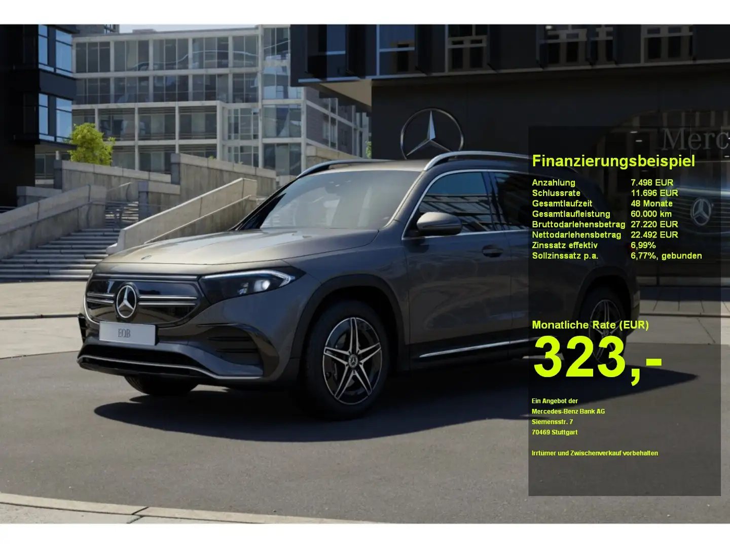 Mercedes-Benz EQB 250 AMG Kamera Sitzheizung LED Tempomat Gris - 1