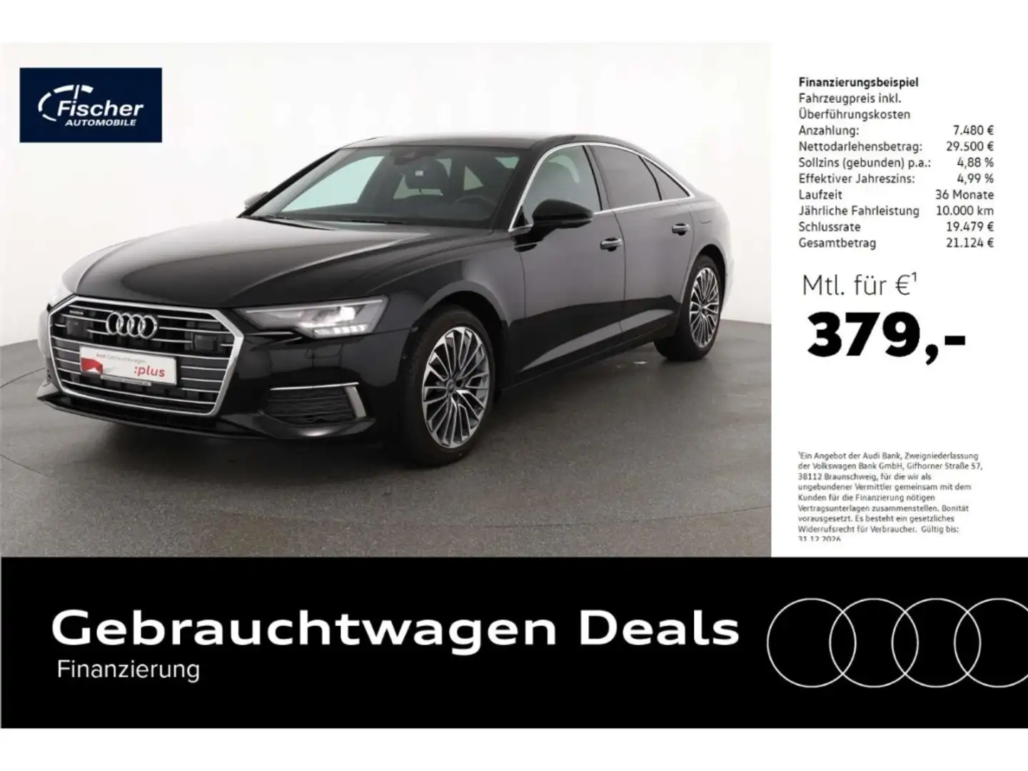 Audi A6 Limousine 50 TFSI e quattro Schwarz - 1