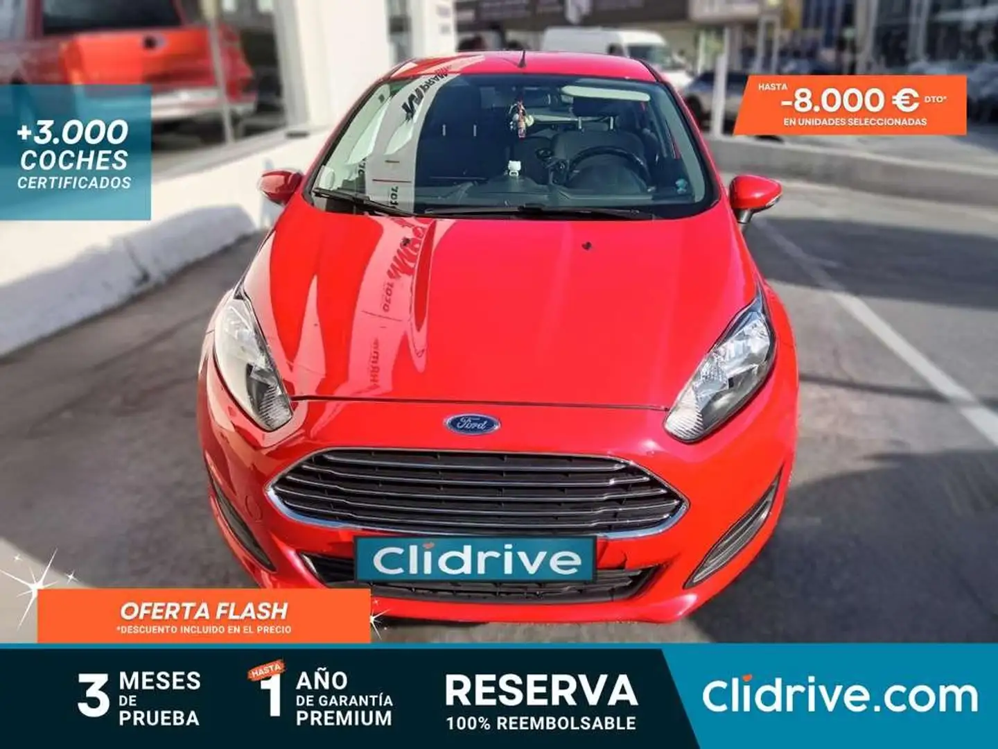 Ford Fiesta 1.25 Duratec 82cv Trend 5p Rojo - 1