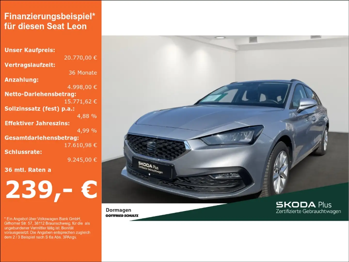 SEAT Leon SP 1.0 eTSI DSG LED NAVI KEYLESS PDC Zilver - 1