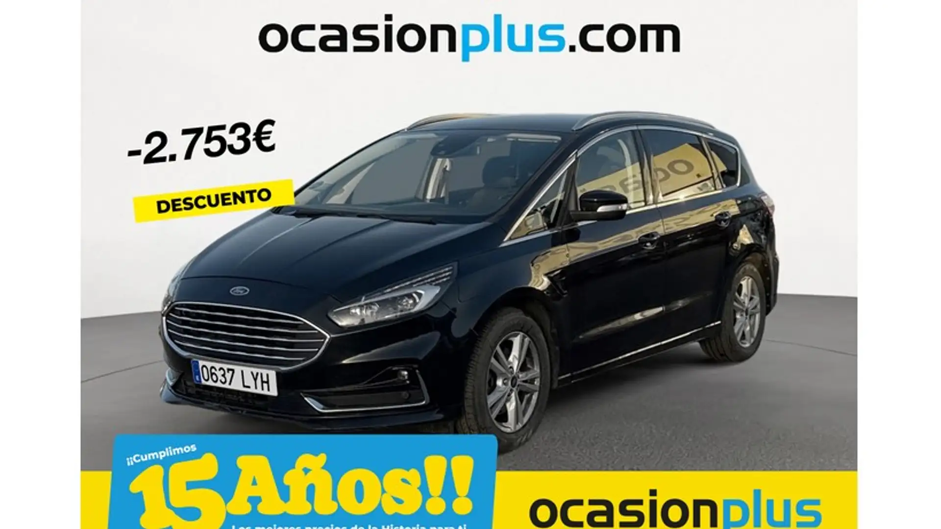 Ford S-Max 2.5 Duratec FHEV Titanium Aut. 190 Noir - 1