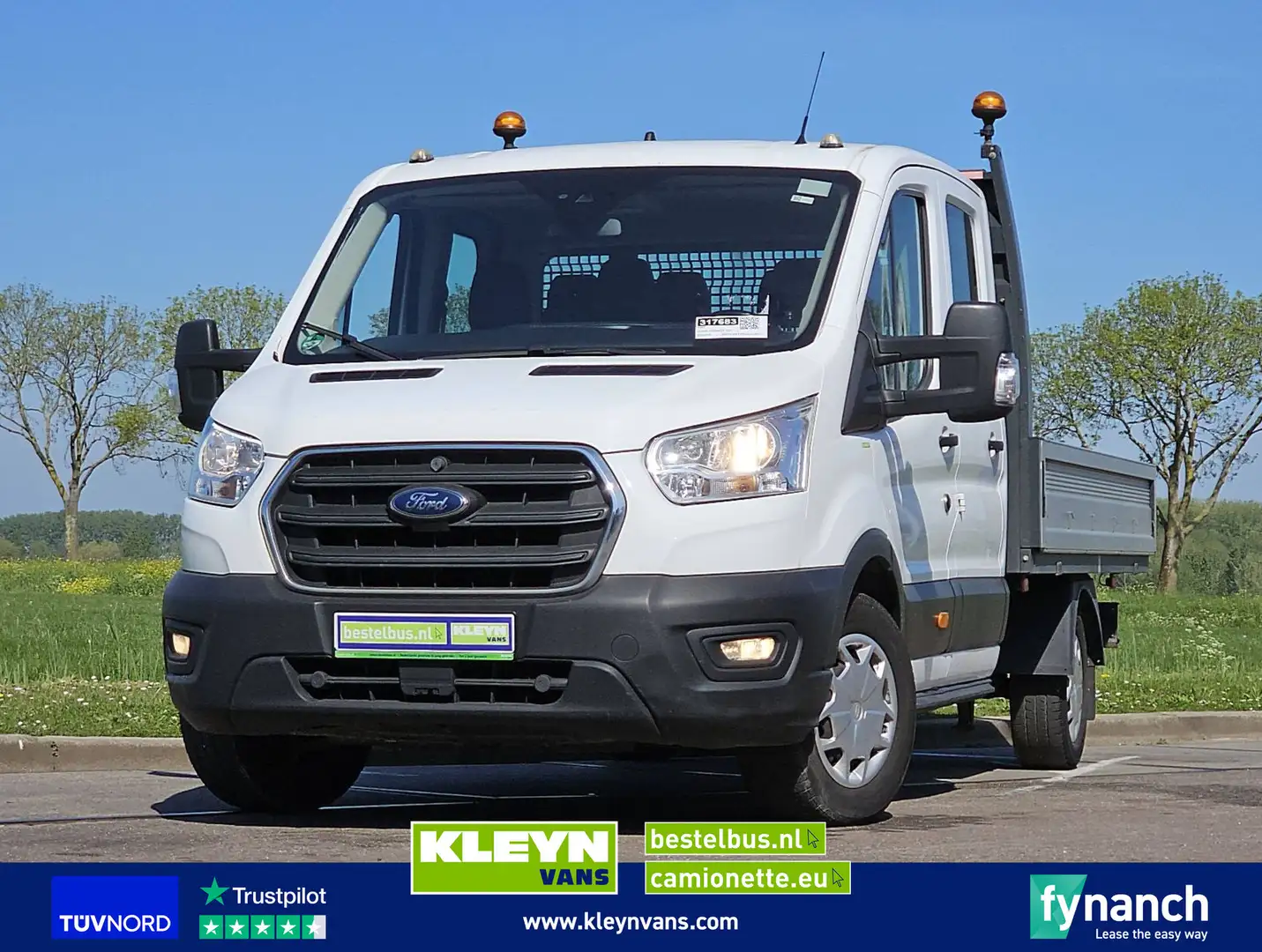 Ford Transit 350 L4 DC Open Laadbak! Wit - 1