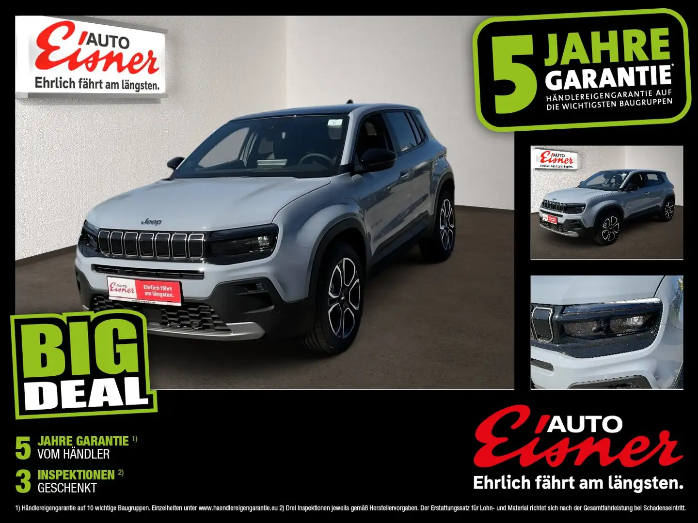 Jeep Avenger 1.2 T-GDI Summit ACC DynLicht Kam. LED Grau - 1