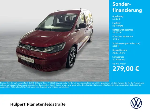 Volkswagen Caddy 2.0 GOAL CAM ACC LM17 NAVI LED SITZHEIZUNG
