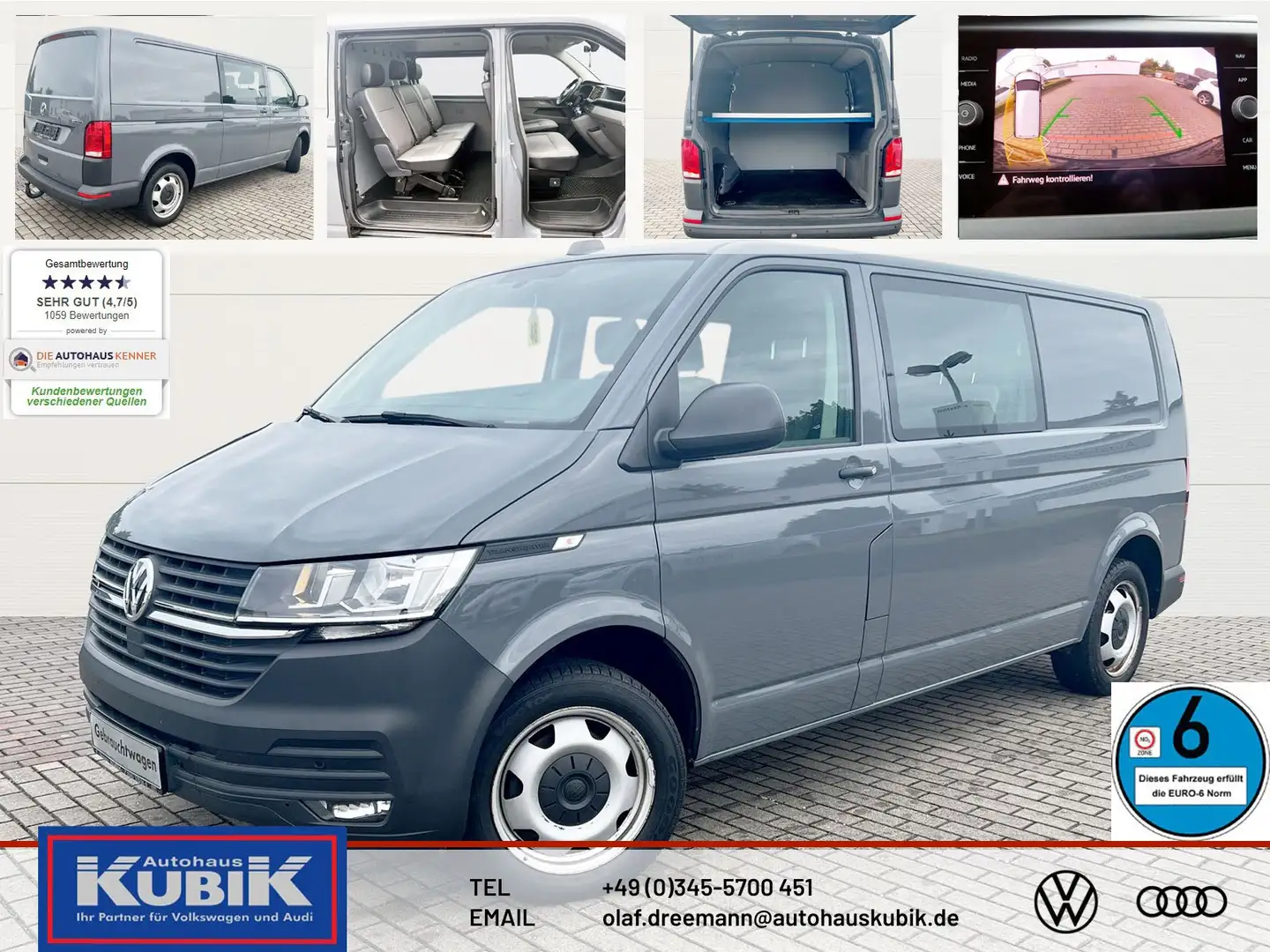 Volkswagen T6.1 Kombi Mixto 2,0 TDI 4motion LR+zuschaltbare Diff. Sperre Gri - 1