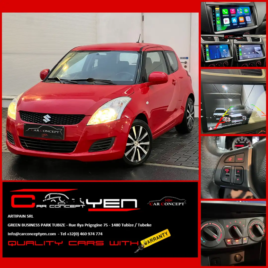Suzuki Swift 1.2i*CarPlay*Camera*Clim Rouge - 1