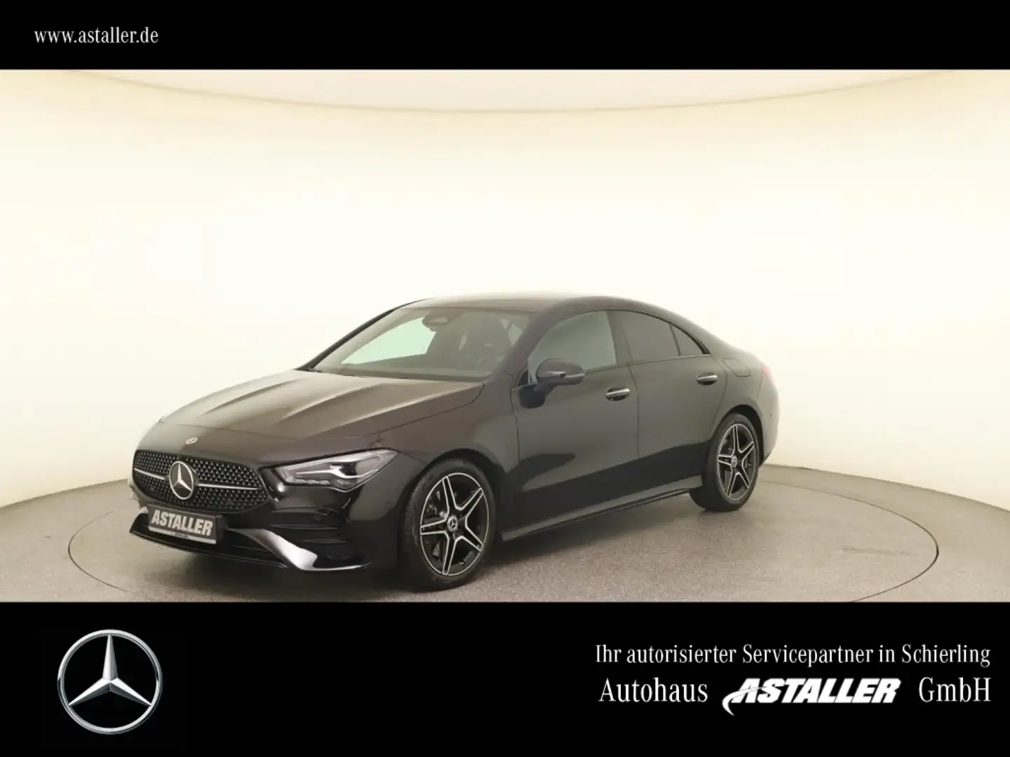 Mercedes-Benz CLA 220 4M Coupé AMG Line Prem Night+LED+Winterp Schwarz - 1