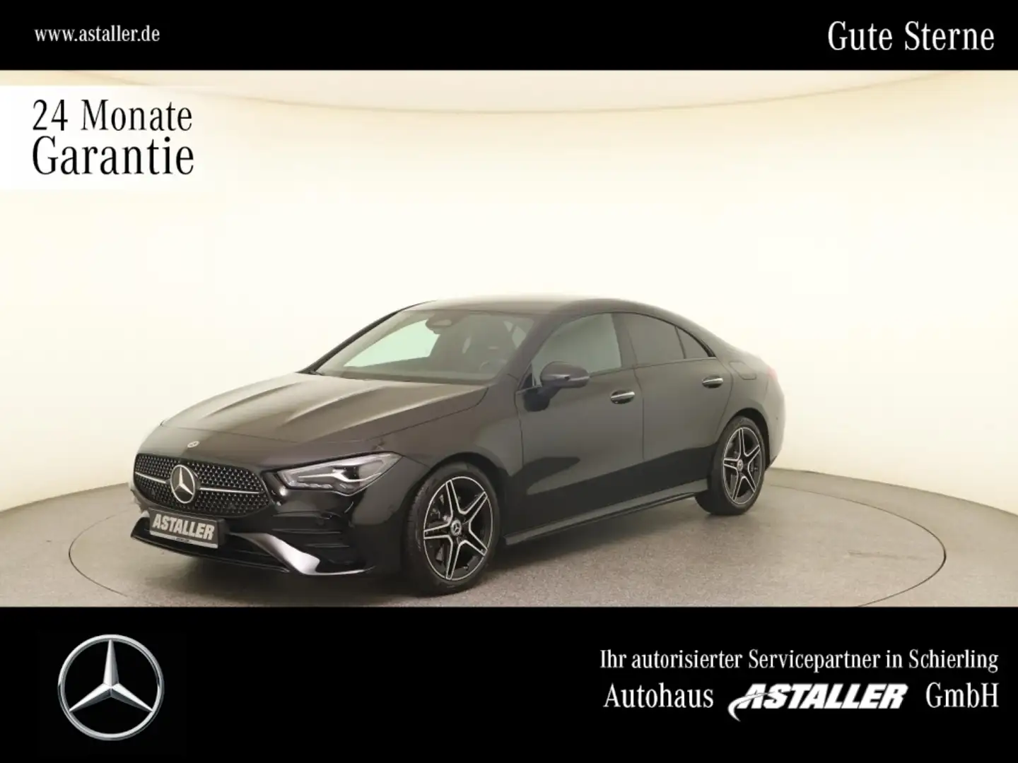 Mercedes-Benz CLA 220 4M Coupé AMG Line Prem Night+LED+Winterp Schwarz - 1