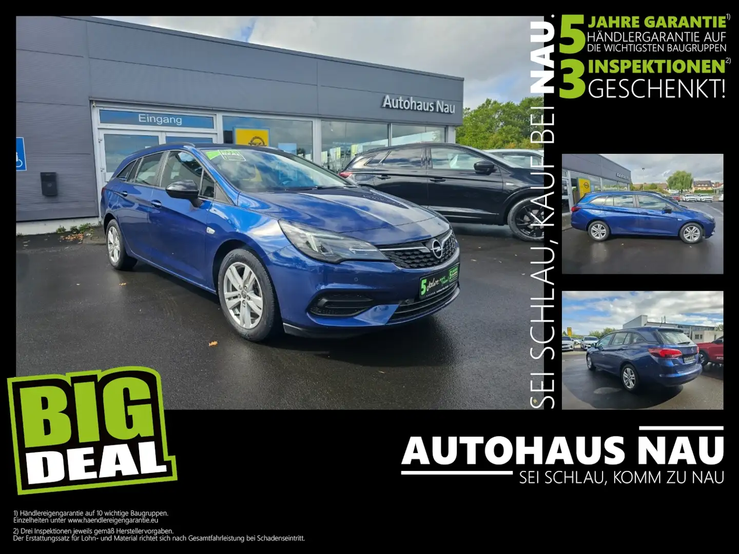 Opel Astra K Sports Tourer 1.2 Turbo  Edition LED+SHZ Bleu - 1