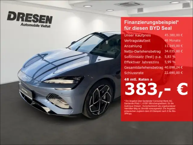 BYD Seal Design/82,5 kWh/360 Kamera/Panorama/Navi/LED/Sitzh