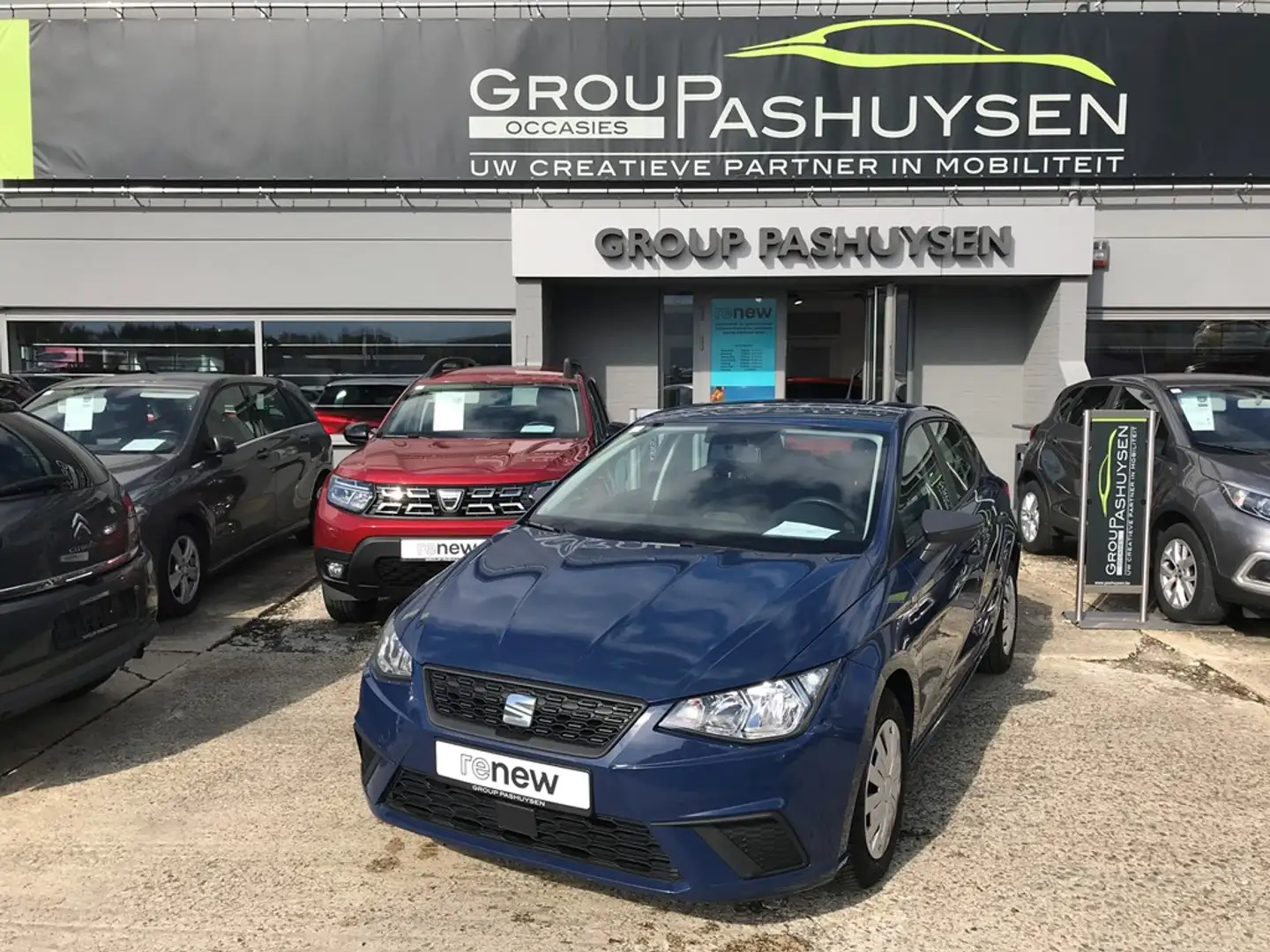 SEAT Ibiza 1.0TGI 90PK CNG + BENZINE Bleu - 1