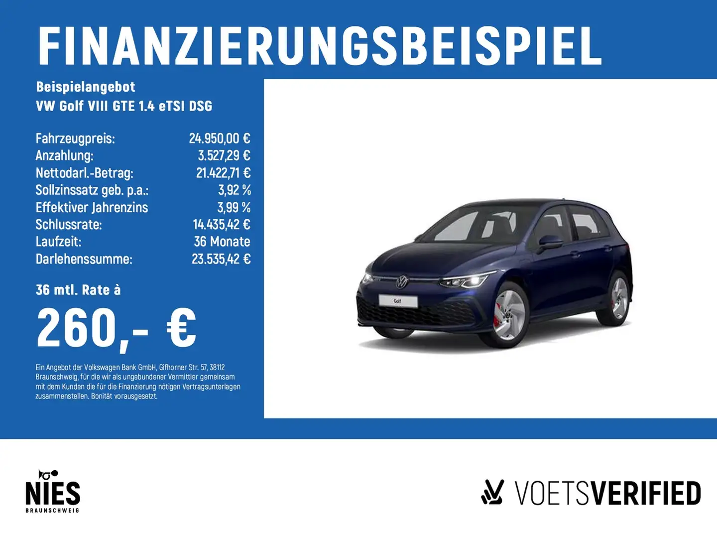 Volkswagen Golf VIII GTE 1.4 eTSI DSG LED+ACC+PANO Blau - 2