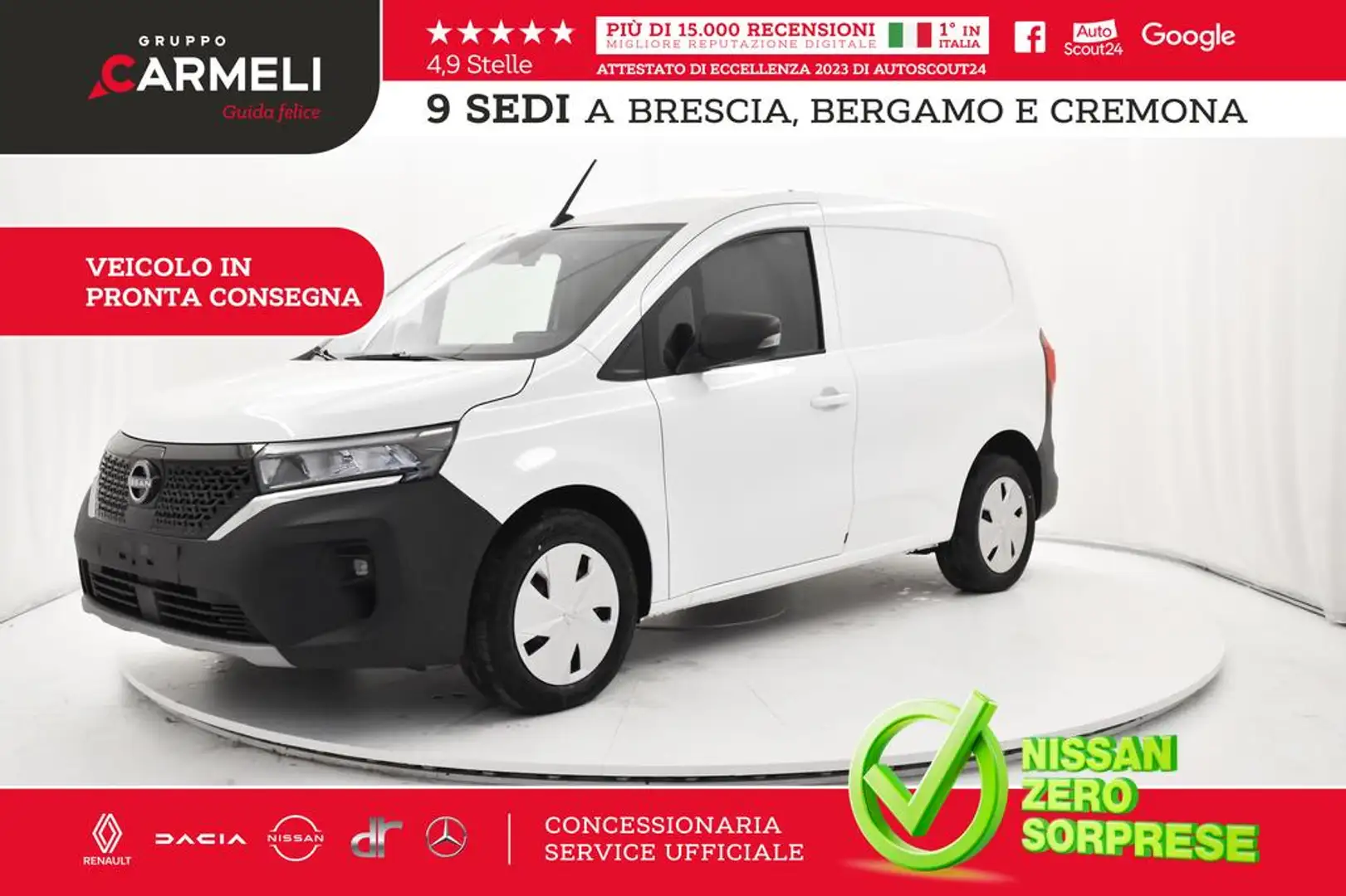 Nissan Townstar EV Van L1 122cv N-Connecta 22kWh -AUTOCARRO-IVA Blanc - 1