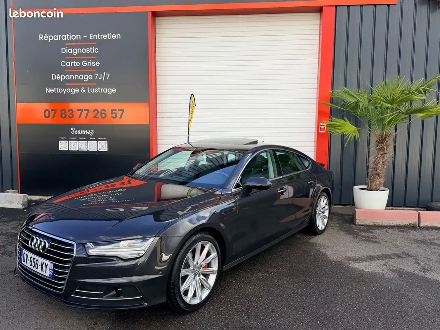 Audi A7 Phase 2 3.0 TDI V6 272 CV QUATTRO S-TRONIC 7 TOIT OUVRANT SIÈGE MASSANT GPS- Gris - 2